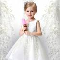 Flower girl formal dress white colour 80-140cm 