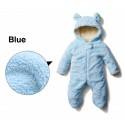 Barboteuse/costume de carnaval petit ours doublée en coton biologique 