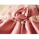 Baby Flower Girl Shantung Formal Dress Pink or Champagne 