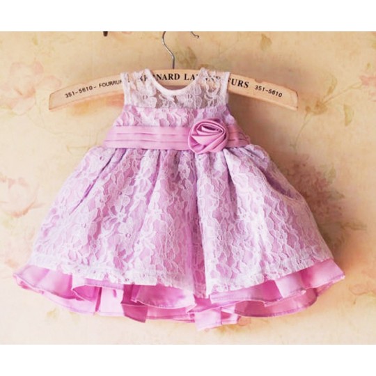 Baby girl formal dress Pink 0-3 Monthes