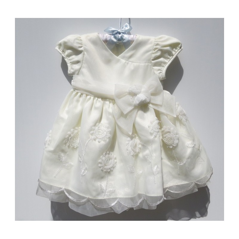 Flower Girl Formal Dress White 6-24 months  