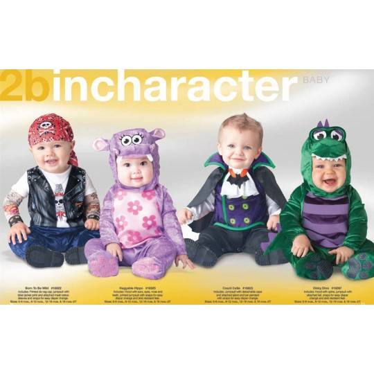 Costume Carnevale Dinosauro per Bambino Incharacter 0-24 mesi