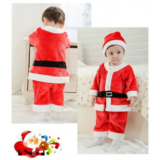 Costume de Père Noel petit enfant  80cm - 95cm