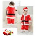 Completino Costume Babbo Natale Bambino 80cm - 95cm