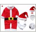 Completino Costume Babbo Natale Bambino 80cm - 95cm