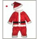 Completino Costume Babbo Natale Bambino 80cm - 95cm