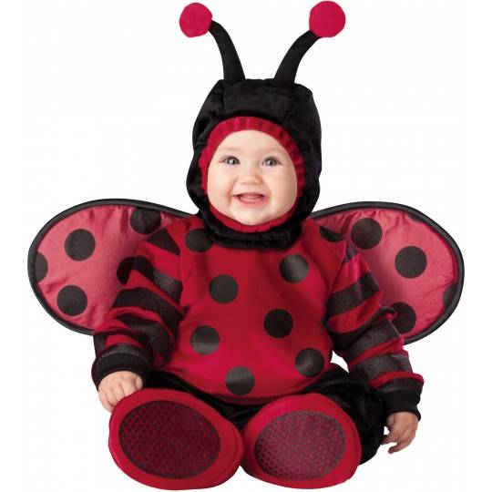 Costume Carnevale Coccinella per Bambina Incharacter 0-4 anni