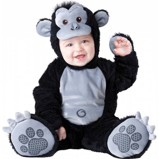 Costume Carnevale Gorilla per Bambino Incharacter 0-24 mesi
