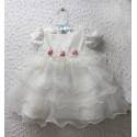 Robe blanche de bapteme/cérémonie petite fille 3-24M