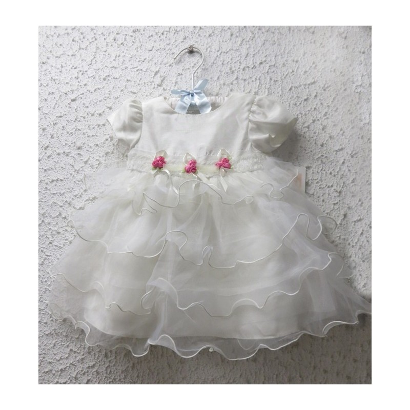 Robe blanche de bapteme/cérémonie petite fille 3-24M