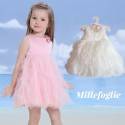 Robe de Cérémonie Demoiselle d'honneur Fillle Blanche Rose 9M - 6 ans 