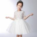 Flower girl formal dress 100-140 cm white or pink