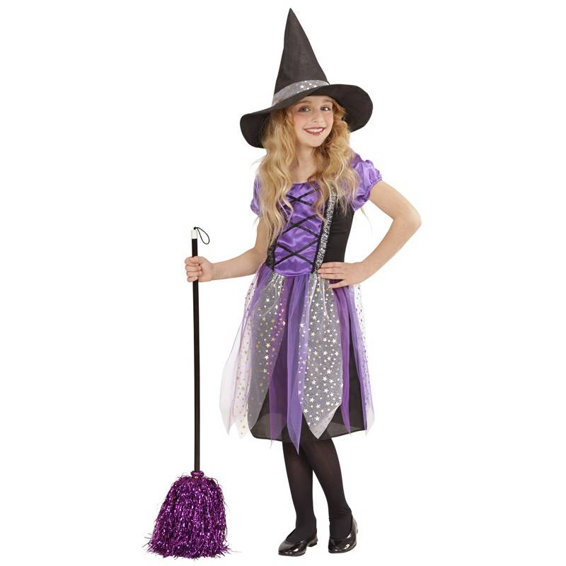 Purple little witch costume 5-13 years | PARTY LOOK