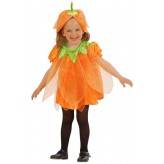 Costume zucca Halloween bambina