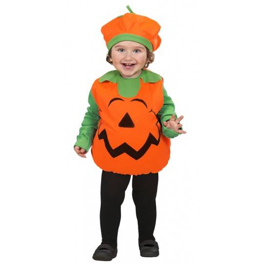 Costume Zucca Halloween unisex 1-3 anni