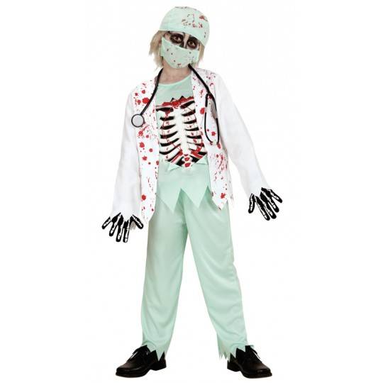 Costume dottore zombie 5-13 anni