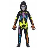 Coloured skeleton costume 5-13 years