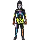 Coloured skeleton costume 5-13 years