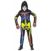 Coloured skeleton costume 5-13 years