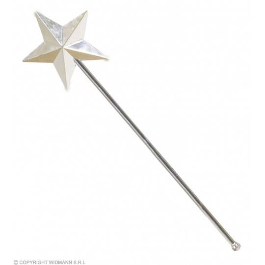 Silver 3D magic wand