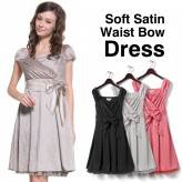 Stretch Satin Formal Maternity and Nursing Dress 