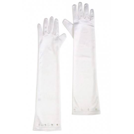 Gants longs blancs pour enfants