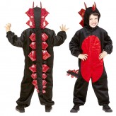 Plush black dragon costume 4-5 years