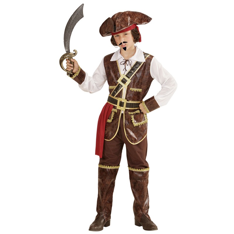 Pirates captain of the Caribbean costume 4-13 years