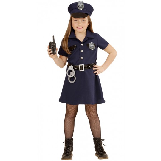 Policewoman costume 4-13 years