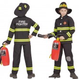 Fireman costume 4-13 years