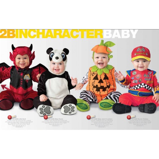 Costume Carnevale Halloween Zucca per Bambino Incharacter 0-24 mesi