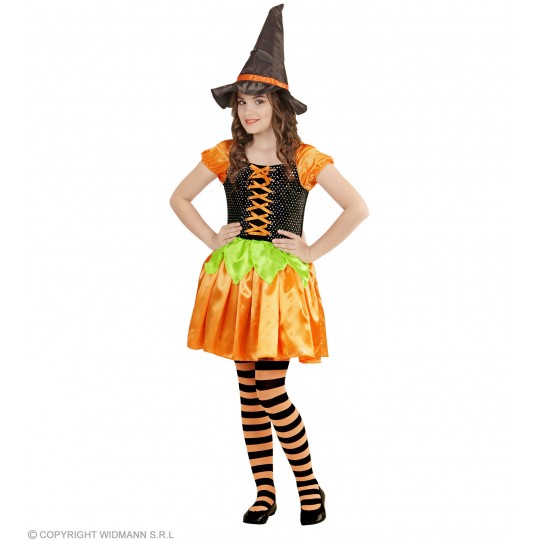 Pumpkin Witch Costume 4-13 years