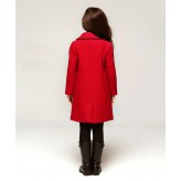 Girl christmas red coat 110-150cm