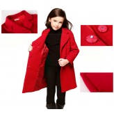 Girl christmas red coat 110-150cm