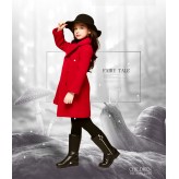 Girl christmas red coat 110-150cm