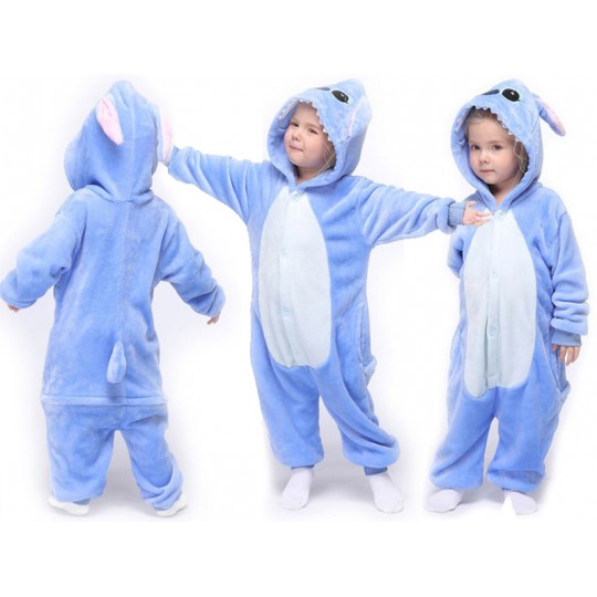 Blue Animal Costume Pyjamas 3-10 years