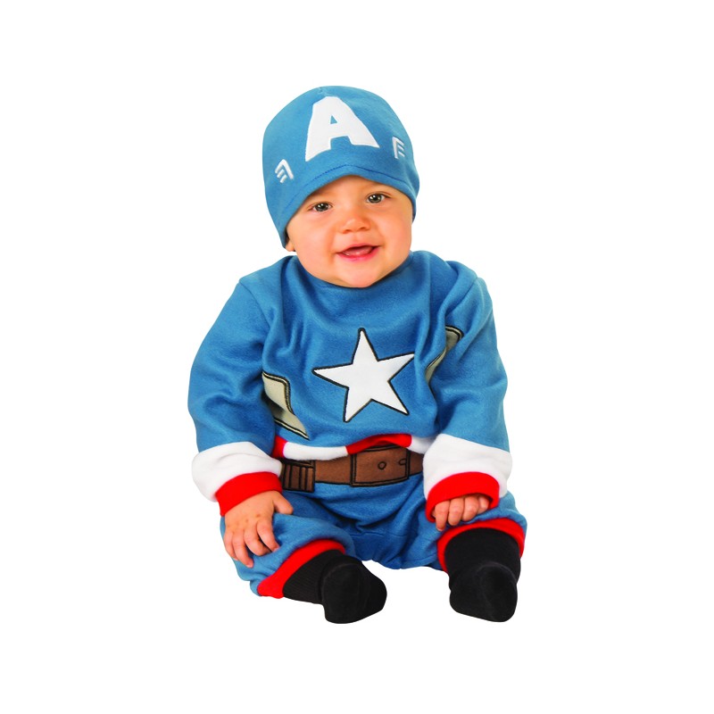 Disney Store Captain America Baby Costume Outfit Set Size 12 18 24 Months 