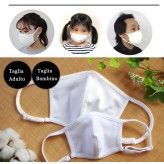 Washable re-usable face mask with organic cotton inner side