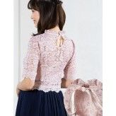 Vestito cerimonia premaman allattamento 2 pz bicolore