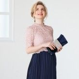 Vestito cerimonia premaman allattamento 2 pz bicolore
