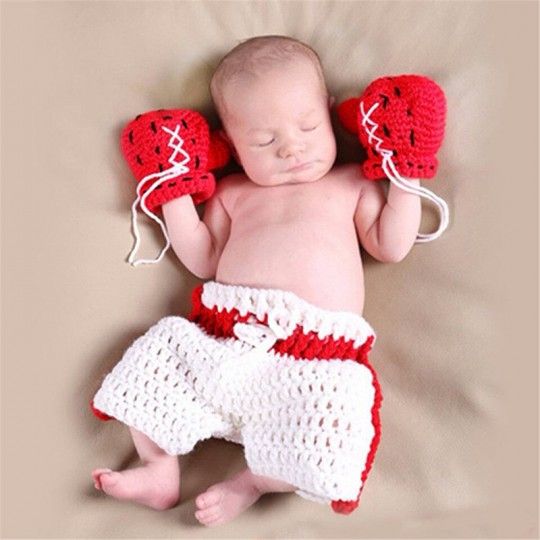 Baby Boxer Gloves and Boxing Shorts Costume
