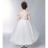 Flower girl embroidered formal dress 100-160 cm