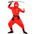 Costume Red Dragon Ninja Drago Rosso 2-3 anni