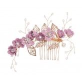 Barrette pour cheveux poue fille bleu clair rose lilas