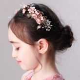 Barrette pour cheveux poue fille bleu clair rose lilas