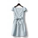 Shantung Fabric Maternity and Nursing Formal Dress 
